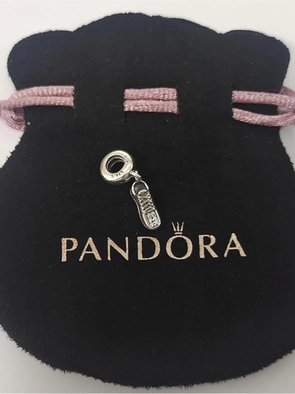 Authentic Pandora Silver Running Shoe Sneaker Dangle Charm
